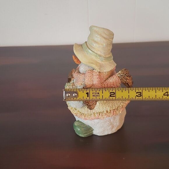 Adorable Vintage K's Collection Pastel Snowman Resin Figurine - Picture 9 of 9